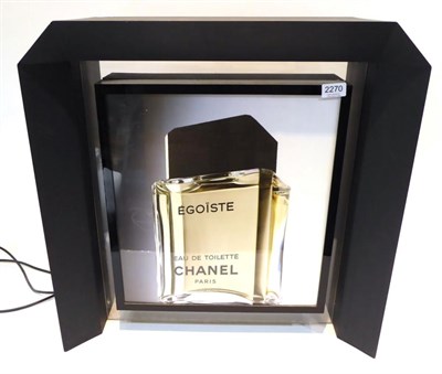 Lot 2270 - Æ’go"¢ste Chanel Eau De Toilette Illuminated Advertising Counter Top Sign, 60cm by 61cm