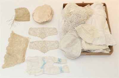 Lot 2038 - Assorted 19th Century and Later White Cotton Dolls and Children's Costume and Undergarments,...