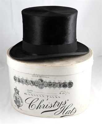 Lot 2081 - Lincoln Bennett & Co Black Silk Top Hat, in a card hat box