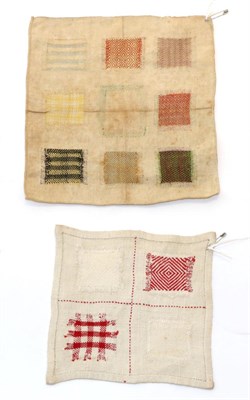 Lot 2112 - Early 19th Century Darning Sampler, worked on a fine linen ground, incorporating nine darns in...