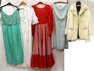 Lot 2141 - Circa 1960s and Later Costume, including a Jean Varon cotton full length long sleeved dress,...