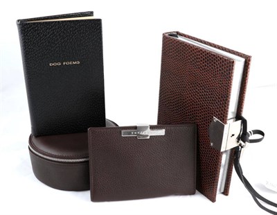 Lot 2167 - Smythson of Bond Street Brown Leather Bound Notebook, with lockable clasp and keys, 15cm by...