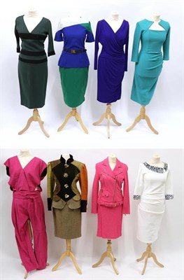 Lot 2184 - Group of Ladies Assorted Designer Clothing, comprising Moschino 'Cheap and Chic' fuschia pink...