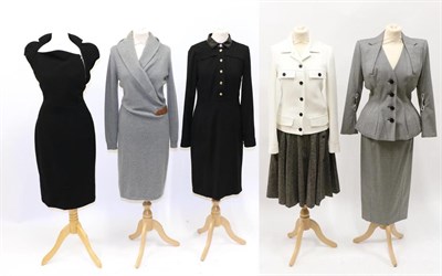 Lot 2188 - Group of Ladies Assorted Work and Day Wear, comprising a John Galliano fine dog tooth wool two...