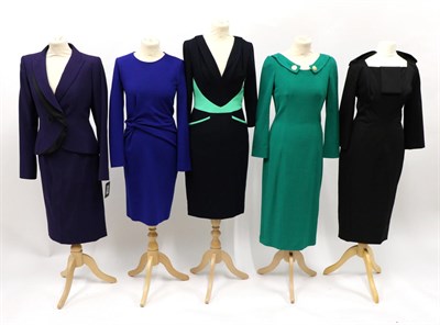 Lot 2189 - Group of Ladies Assorted Work and Day Wear, comprising Lanvin Winter 2015 cobalt blue wool...