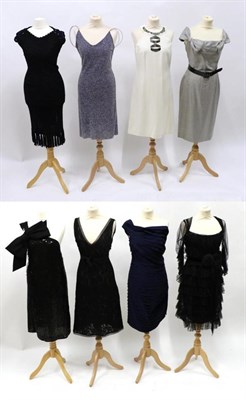 Lot 2204 - Group of Ladies Assorted Evening Wear, comprising a Lanvin navy blue multi-layered one...