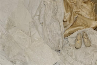 Lot 2207 - Assorted 19th Century and Later White Undergarments, including night dress, chemises, bloomers;...