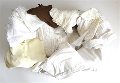 Lot 2210 - Assorted 19th and Later White Cotton Baby Gowns, including Christening gowns, under dresses,...