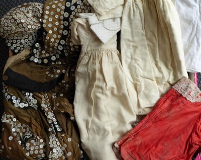 Lot 2222 - Assorted Early 20th Century Children's Sailor Outfits, white breeches; two cream silk toddler...