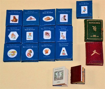 Lot 2012 - Three Lilliput Press Miniature Books, including a limited edition 63/100 Aesop's Fables in red...