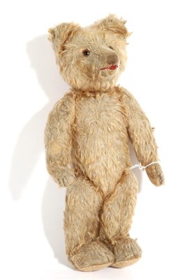 Lot 2033 - Circa 1930s Eduard Cramer Jointed Teddy Bear, in light brown mohair with stitched felt paw...