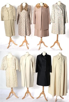 Lot 2152 - Assorted Circa 1960s and Later Costumes, comprising a cream full length cape with covered...