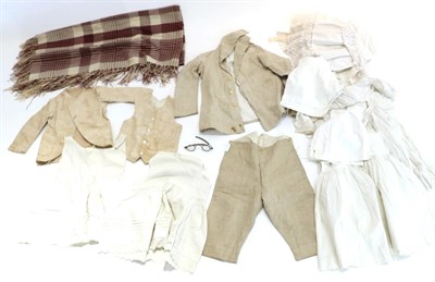 Lot 2217 - 19th Century and Later Costume and Accessories including an Edwardian boys cream linen long sleeved