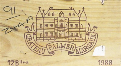Lot 20 - Chateau Palmer 1988, Margaux, owc (twelve bottles)  With copy of original purchase receipt from...
