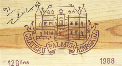 Lot 22 - Chateau Palmer 1988, Margaux, owc (twelve bottles)  With copy of original purchase receipt from...