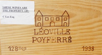 Lot 25 - Chateau Leoville Poyferre 1998, St. Julien, owc (twelve bottles)   Stored at Playford Ross,...