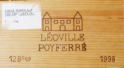 Lot 26 - Chateau Leoville Poyferre 1998, St. Julien, owc (twelve bottles)  Stored at Playford Ross,...