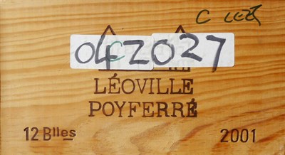 Lot 34 - Chateau Leoville Poyferre 2001, St. Julien, owc (twelve bottles)  Stored at Playford Ross,...