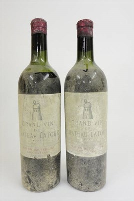 Lot 78 - Chateau Latour 1937, Pauillac (x2) (two bottles) U: upper/mid shoulder
