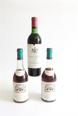Lot 103 - Chateau Montrose 1970, St. Estephe, and Tokaji Aszu 1945 (x2) (three bottles)