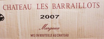 Lot 115 - Chateau Les Barraillots 2007, Margaux, oc (twelve bottles)