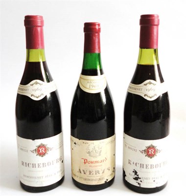 Lot 122 - Richebourg 1969, Remoissenet Pere & Fils, (x2) and Pommard Rugiens 1969 (x1), (three bottles)