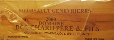Lot 126 - Meursault Genevrieres 2000, Domaine Bouchard Pere et Fils, owc (twelve bottles)