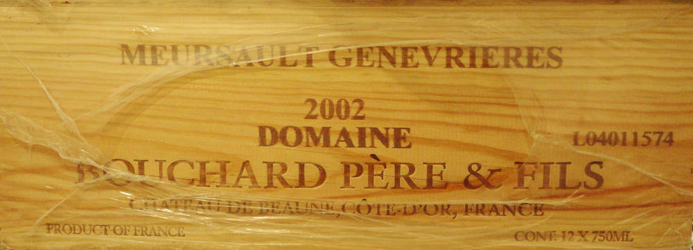 Lot 128 - Meursault Genevrieres 2002, Domaine Bouchard Pere et Fils, owc (twelve bottles)