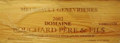 Lot 128 - Meursault Genevrieres 2002, Domaine Bouchard Pere et Fils, owc (twelve bottles)