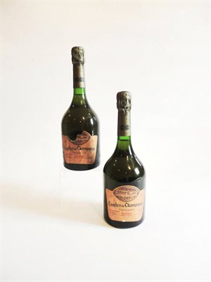 Lot 184 - Taittinger Comtes de Champagne Rose 1973, vintage rose champagne (x2) (two bottles) U: 0.5cm &...