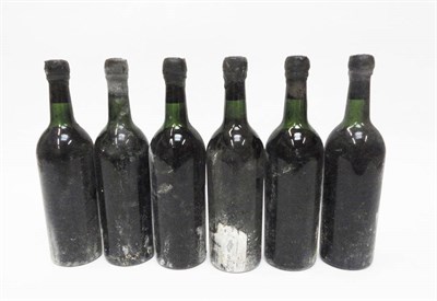 Lot 195 - Dow 1963, vintage port, no labels, identified from wax capsules (x6) (six bottles) U: 5x top...