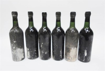 Lot 199 - Dow 1963, vintage port, no labels, identified from wax capsules (x6) (six bottles) U: 2x upper...