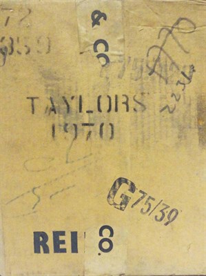 Lot 201 - Taylor 1970, vintage port, oc (twelve bottles).  With copies of purchase receipts
