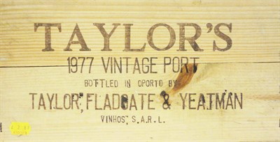 Lot 226 - Taylor 1977, vintage port, owc (twelve bottles)  With copies of purchase receipts