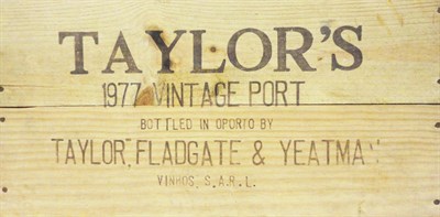 Lot 227 - Taylor 1977, vintage port, owc (twelve bottles)  With copies of purchase receipts