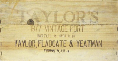 Lot 228 - Taylor 1977, vintage port, owc (twelve bottles)  With copies of purchase receipts