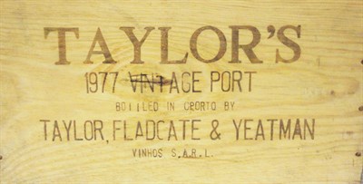 Lot 229 - Taylor 1977, vintage port, owc (twelve bottles)  With copies of purchase receipts