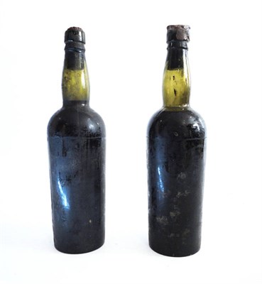 Lot 243 - Two late 19th Century Bottles of Port, one capsule clearly stamped EBL Sunderland U: 5cm and 6cm