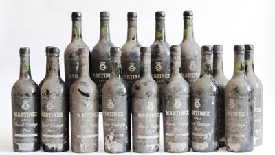 Lot 249 - Martinez 1963, finest vintage port (x16) (sixteen bottles) U: mostly into neck or top shoulder