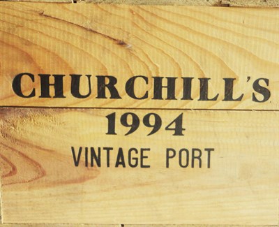 Lot 262 - Churchill 1994, vintage port, owc (twelve bottles)