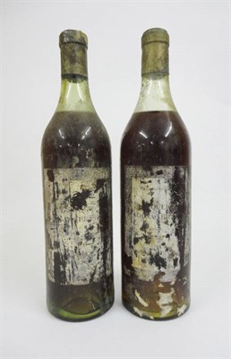 Lot 275 - Cognac 1871,  possibly Coonagbran?, original label very heavily worn, vintage just legible (x2)...