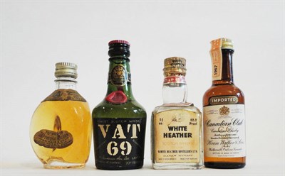 Lot 301 - A Collection of Approximately 75 Malt Whisky Minaitures, including Canadian Club 1967, Dimple,...