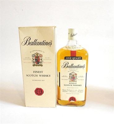 Lot 324 - Ballantine's Finest Scotch Whisky,  blended and bottled by George Ballantine & Son, Ltd. Distillers