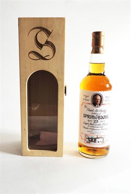 Lot 336 - The Frank McHardy Bottling of Springbank 25 Year Old, Single Malt Scotch Whisky, to commemorate...