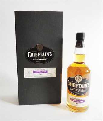 Lot 338 - Springbank 30 Year Old, Single Malt Scotch Whisky, distileld 1972, bottled 2003, Chieftans...