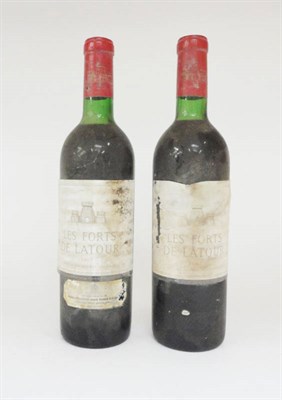 Lot 11 - Chateau Les Forts de Latour 1967, Pauillac 1967 (x2), one with John Harvey and Sons slip label (two