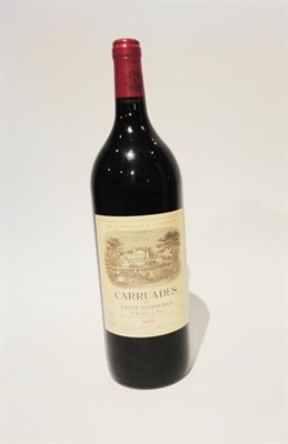 Lot 37 - Carruades de Lafite Rothschild 1989, Pauillac, one magnum U: into neck