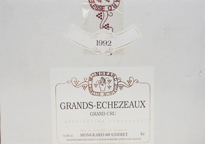 Lot 49 - Grands-Echezeaux 1992, Mongeard-Mugneret, oc (six bottles)