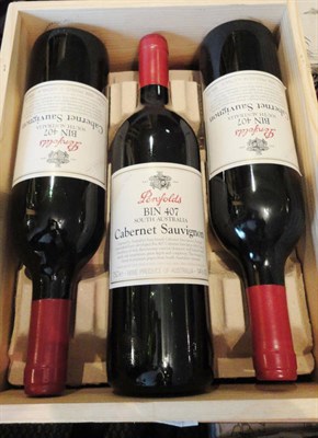 Lot 72 - Penfolds BIN 407 1996, Cabernet Sauvignon (x6) (six bottles) U: into neck/high fill