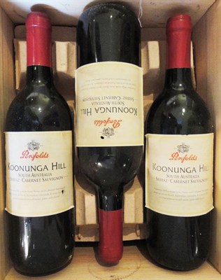 Lot 76 - Penfolds Koonunga Hill 1996, Shiraz Cabernet Sauvignon (x6) (six bottles) U: into neck/high fill